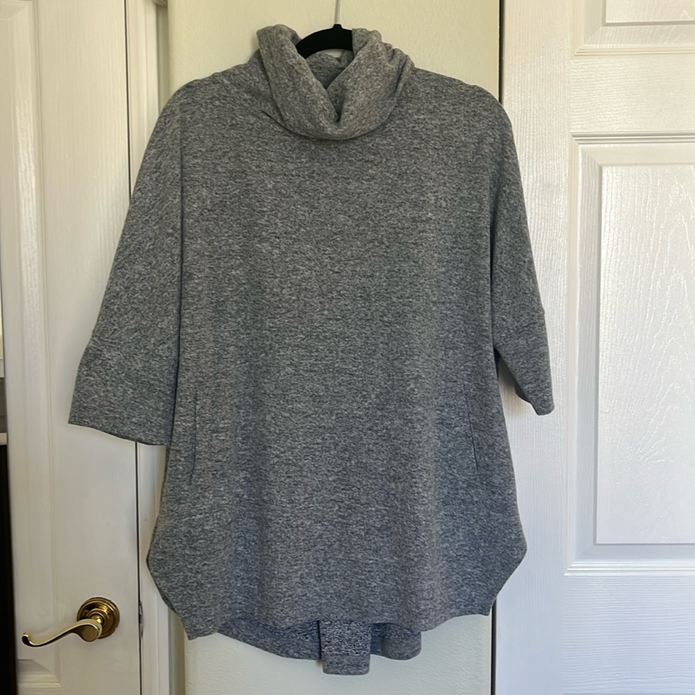 Caslon Zip Back Sweater XS/S Grey